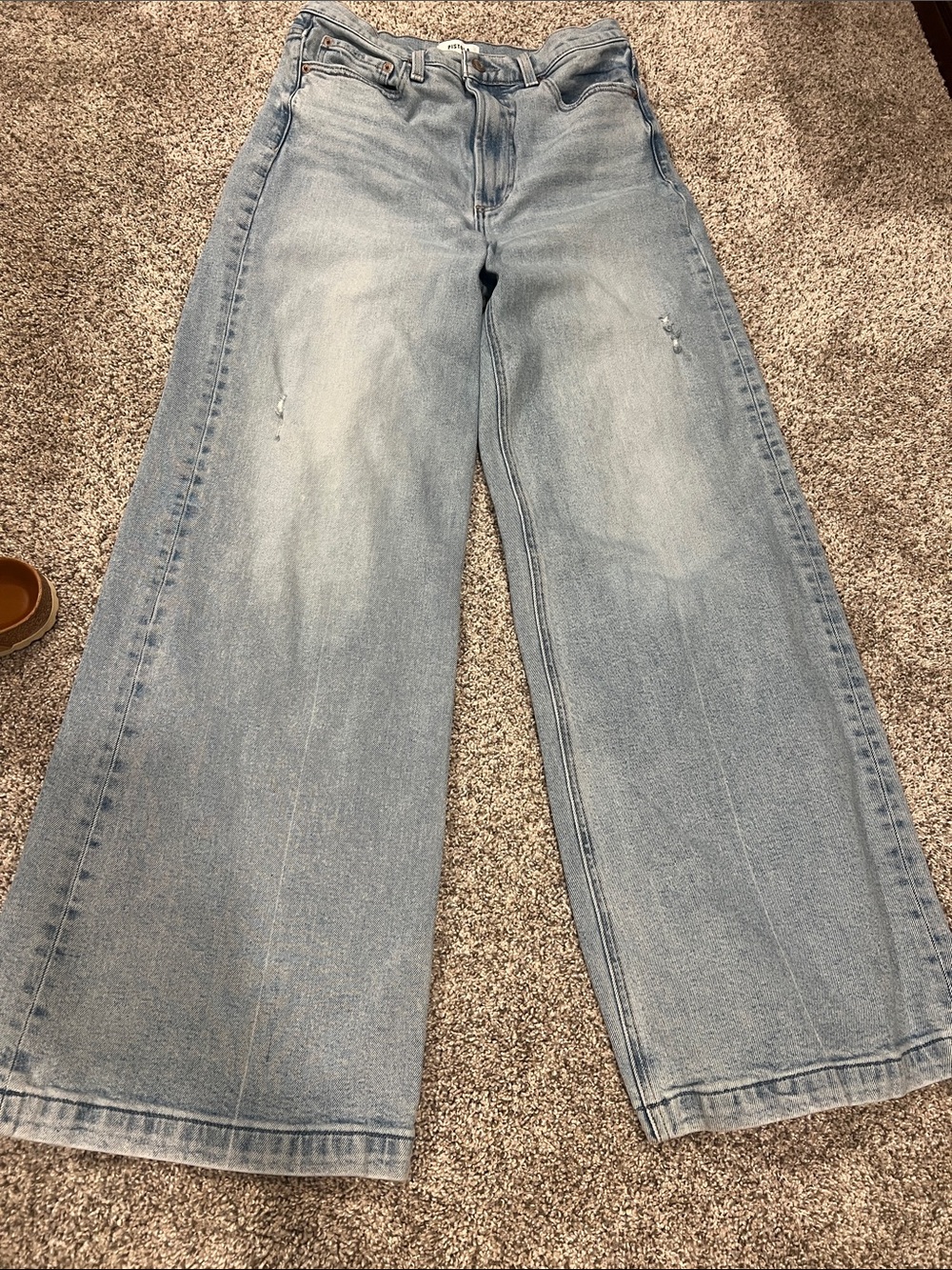 pistola Light Blue Wide Leg High-Rise Jeans